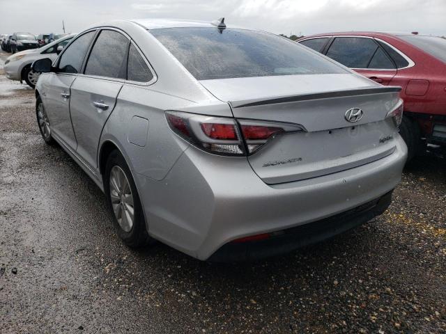 KMHE24L17GA018507 - 2016 HYUNDAI SONATA HYBRID SILVER photo 2