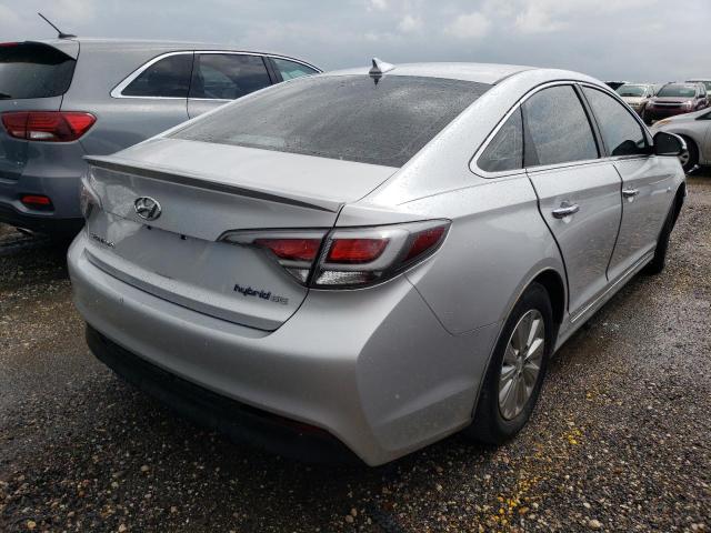 KMHE24L17GA018507 - 2016 HYUNDAI SONATA HYBRID SILVER photo 3