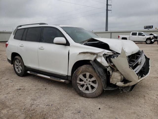 5TDZK3EH0BS044713 - 2011 TOYOTA HIGHLANDER BASE WHITE photo 4