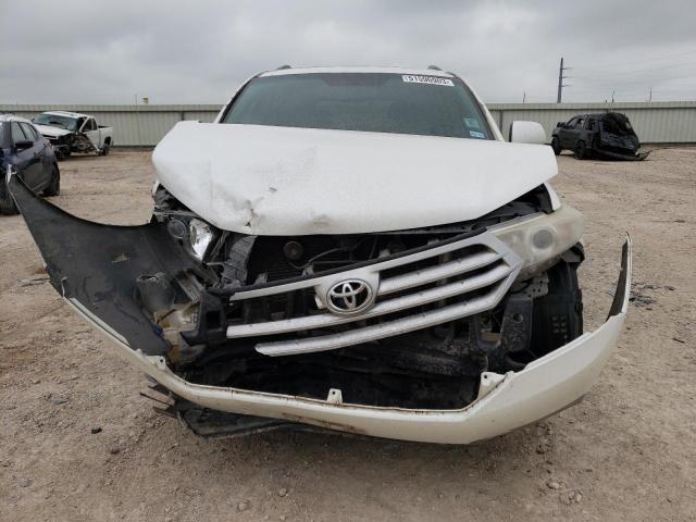 5TDZK3EH0BS044713 - 2011 TOYOTA HIGHLANDER BASE WHITE photo 5