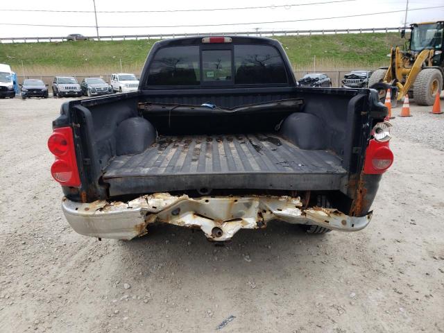 1D7HW48N05S253846 - 2005 DODGE DAKOTA QUAD SLT BLACK photo 6