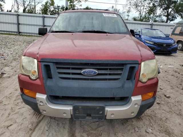 1FMEU73817UB58771 - 2007 FORD EXPLORER XLT RED photo 5