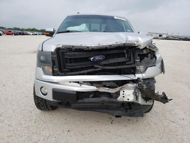 1FTFW1EF1DKD46760 - 2013 FORD F150 SUPERCREW SILVER photo 5