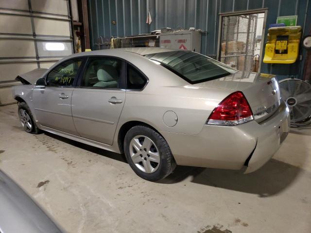 2G1WF5EK6B1174848 - 2011 CHEVROLET IMPALA LS BEIGE photo 2