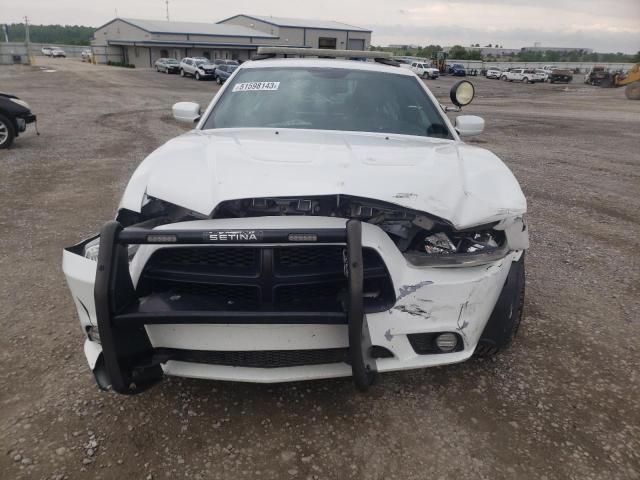 2C3CDXAG5EH362063 - 2014 DODGE CHARGER POLICE WHITE photo 5