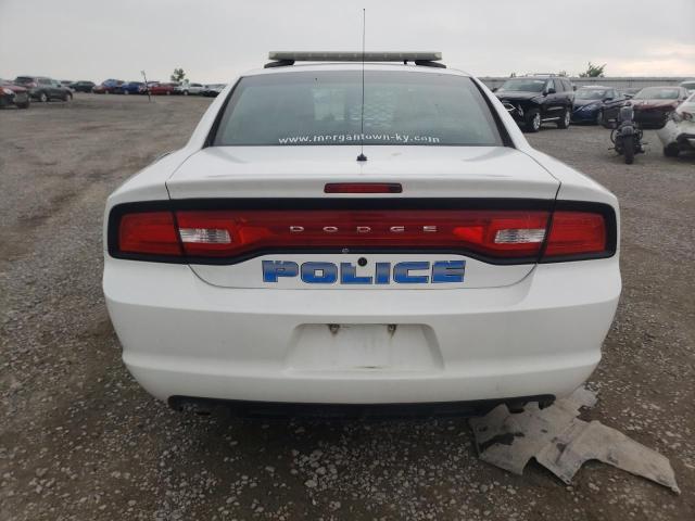 2C3CDXAG5EH362063 - 2014 DODGE CHARGER POLICE WHITE photo 6