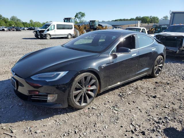 5YJSA1E44HF200142 - 2017 TESLA MODEL S შავი ფოტო 1