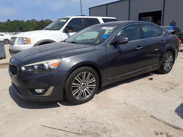 KNALN4D79E5148636 - 2014 KIA CADENZA PREMIUM GRAY photo 1