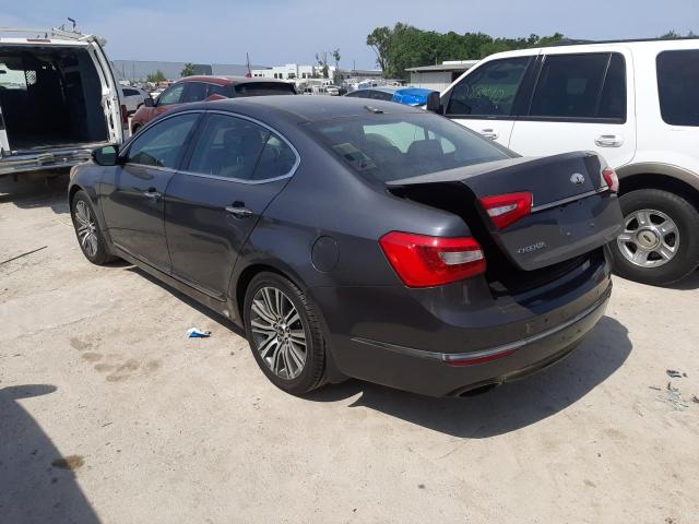 KNALN4D79E5148636 - 2014 KIA CADENZA PREMIUM GRAY photo 2