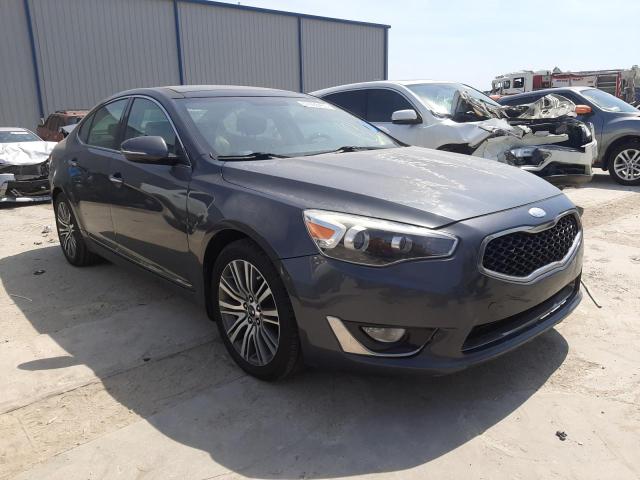 KNALN4D79E5148636 - 2014 KIA CADENZA PREMIUM GRAY photo 4