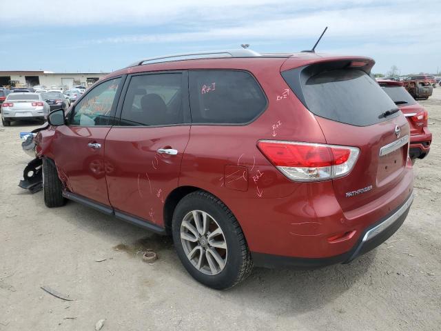 5N1AR2MM6GC609701 - 2016 NISSAN PATHFINDER S RED photo 2
