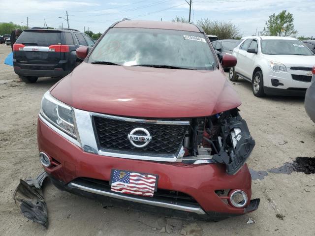 5N1AR2MM6GC609701 - 2016 NISSAN PATHFINDER S RED photo 5