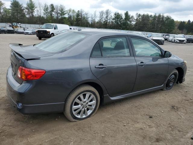 2T1BU4EE2AC430483 - 2010 TOYOTA COROLLA BASE GRAY photo 3