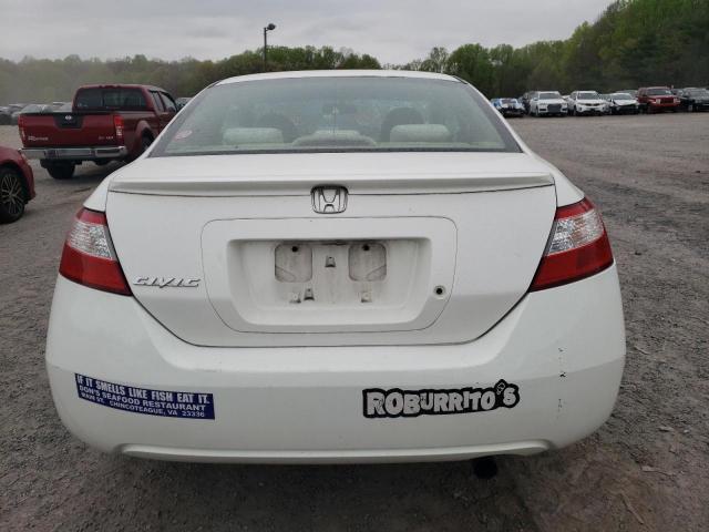 2HGFG12647H573116 - 2007 HONDA CIVIC LX WHITE photo 6