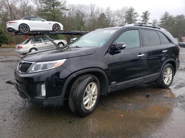 5XYKTDA70EG546916 - 2014 KIA SORENTO LX BLACK photo 1