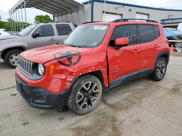 ZACCJABT8GPE12615 - 2016 JEEP RENEGADE LATITUDE RED photo 1