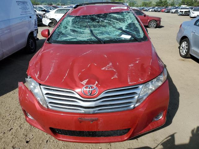 4T3ZA3BB1AU038628 - 2010 TOYOTA VENZA RED photo 5