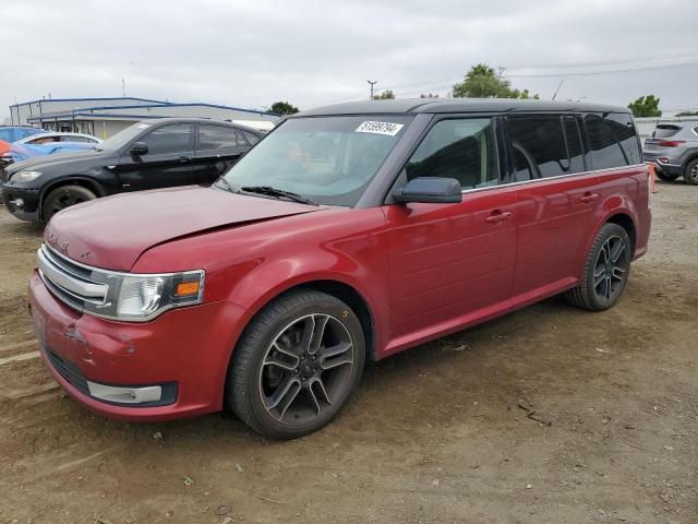 2FMGK5C80DBD05862 - 2013 FORD FLEX SEL RED photo 1