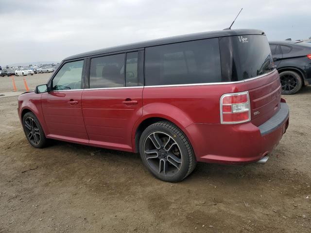 2FMGK5C80DBD05862 - 2013 FORD FLEX SEL RED photo 2