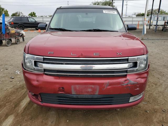 2FMGK5C80DBD05862 - 2013 FORD FLEX SEL RED photo 5