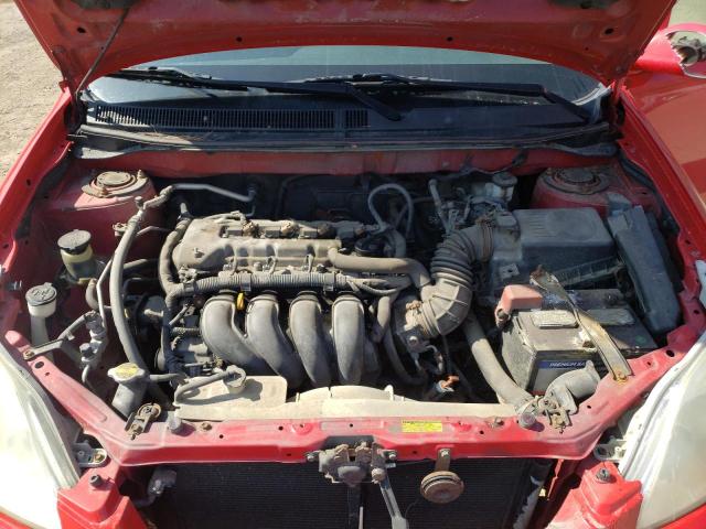 2T1KR32E45C427607 - 2005 TOYOTA COROLLA MA XR RED photo 11