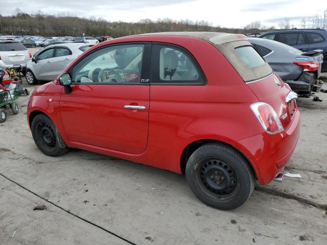 3C3CFFDR1CT310385 - 2012 FIAT 500 POP RED photo 2