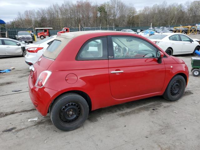 3C3CFFDR1CT310385 - 2012 FIAT 500 POP RED photo 3
