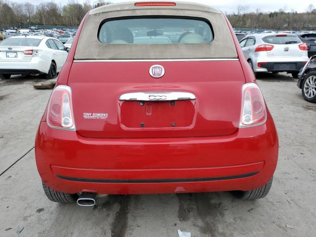 3C3CFFDR1CT310385 - 2012 FIAT 500 POP RED photo 6