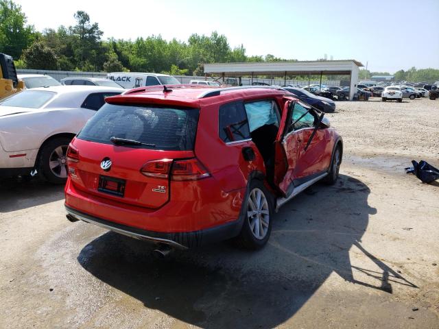 3VWH17AU4HM517981 - 2017 VOLKSWAGEN GOLF ALLTR S RED photo 3