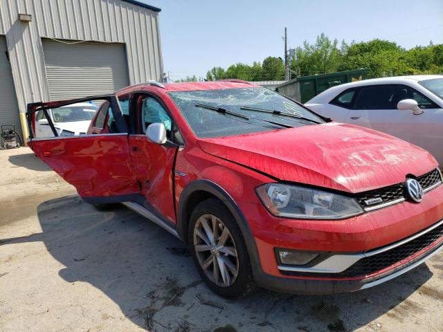 3VWH17AU4HM517981 - 2017 VOLKSWAGEN GOLF ALLTR S RED photo 4