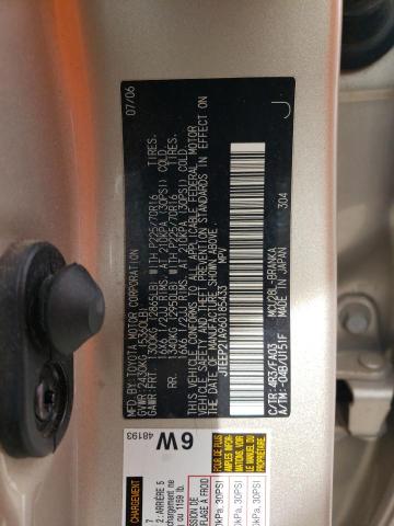 JTEEP21A960185433 - 2006 TOYOTA HIGHLANDER LIMITED GOLD photo 13