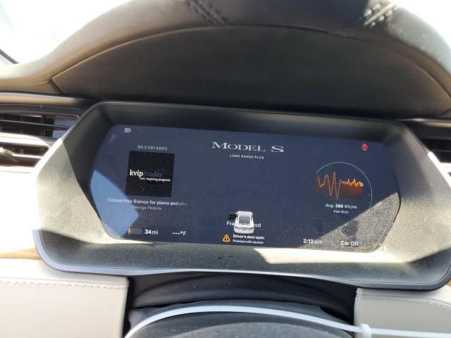 5YJSA1E25LF401250 - 2020 TESLA MODEL S თეთრი ფოტო 9