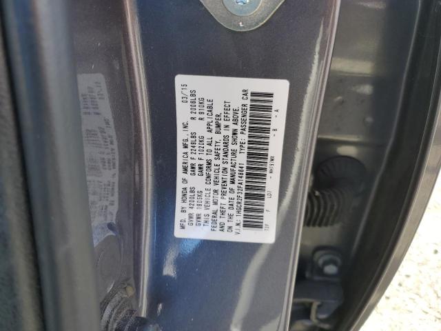 1HGCR2F32FA148641 - 2015 HONDA ACCORD LX GRAY photo 12