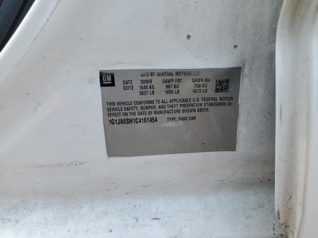 1G1JA6SH1C4161454 - 2012 CHEVROLET SONIC LS 白色 照片 12