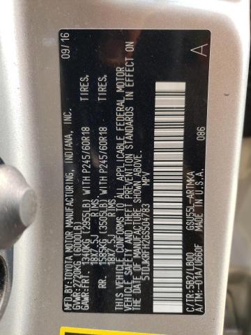 5TDJKRFH2GS504783 - 2016 TOYOTA HIGHLANDER XLE Qəhvəyi foto 13