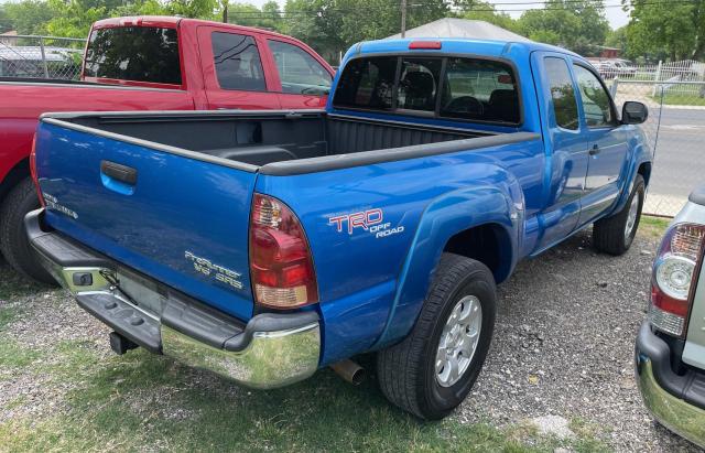 5TETU62N85Z130886 - 2005 TOYOTA TACOMA PRERUNNER ACCESS CAB BLUE photo 4