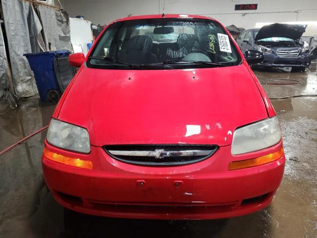 KL1TD52665B299013 - 2005 CHEVROLET AVEO BASE Qırmızı foto 5