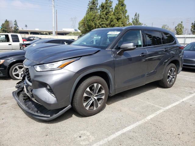 5TDHZRAH3LS504805 - 2020 TOYOTA HIGHLANDER XLE GRAY photo 1