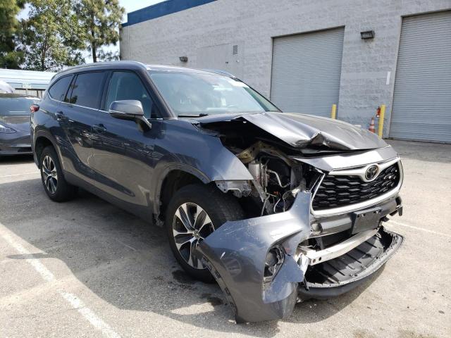 5TDHZRAH3LS504805 - 2020 TOYOTA HIGHLANDER XLE GRAY photo 4