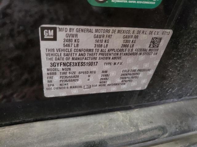 3GYFNCE3XES519017 - 2014 CADILLAC SRX PERFORMANCE COLLECTION Қара фото 13