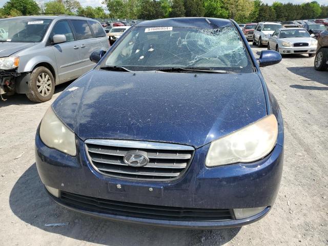 KMHDU46D28U328902 - 2008 HYUNDAI ELANTRA GLS BLUE photo 5