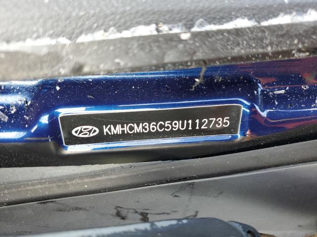 KMHCM36C59U112735 - 2009 HYUNDAI ACCENT GS BLUE photo 12