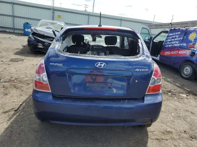 KMHCM36C59U112735 - 2009 HYUNDAI ACCENT GS BLUE photo 6