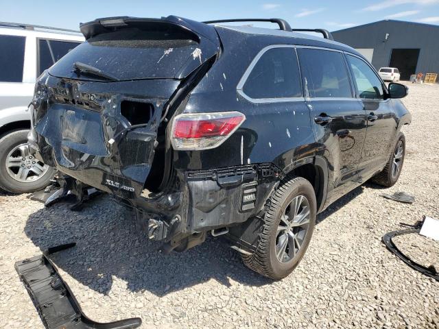 5TDJKRFH6GS241889 - 2016 TOYOTA HIGHLANDER XLE BLACK photo 3