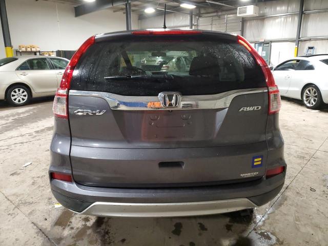 2HKRM4H56FH672790 - 2015 HONDA CR-V EX GRAY photo 6