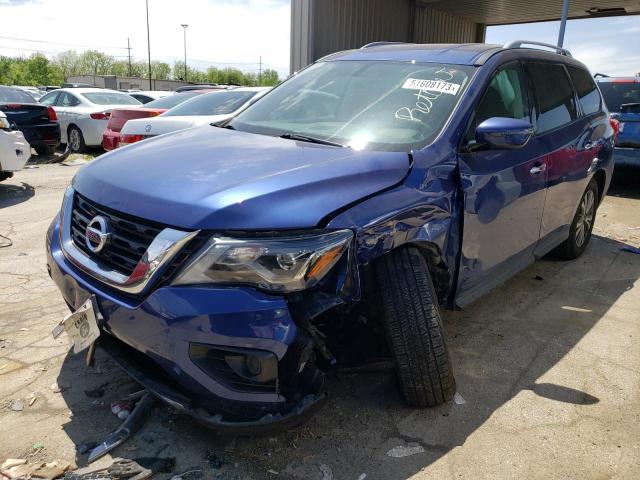 5N1DR2MM3KC642497 - 2019 NISSAN PATHFINDER S BLUE photo 1