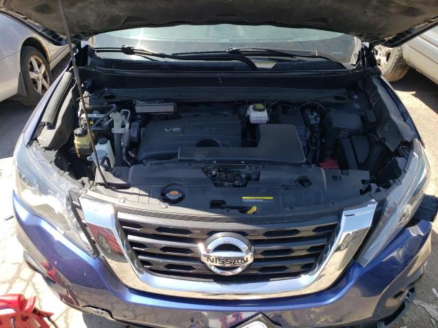 5N1DR2MM3KC642497 - 2019 NISSAN PATHFINDER S BLUE photo 11
