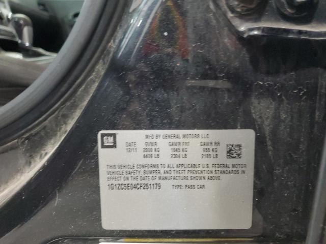 1G1ZC5E04CF251179 - 2012 CHEVROLET MALIBU 1LT 黑色 照片 12