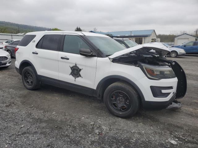 1FM5K8AR8GGC73695 - 2016 FORD EXPLORER POLICE INTERCEPTOR أبيض صورة 4