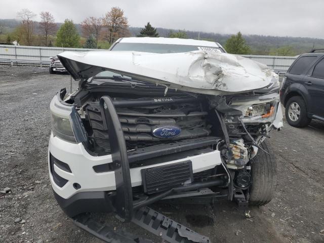 1FM5K8AR8GGC73695 - 2016 FORD EXPLORER POLICE INTERCEPTOR أبيض صورة 5